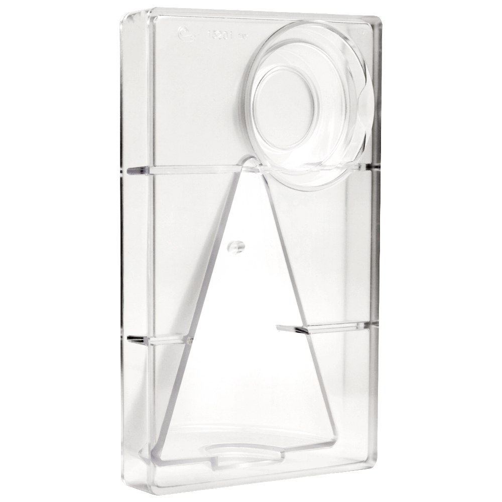 Polycarbonate Chocolate Mold, Half Christmas Tree and Base image 3