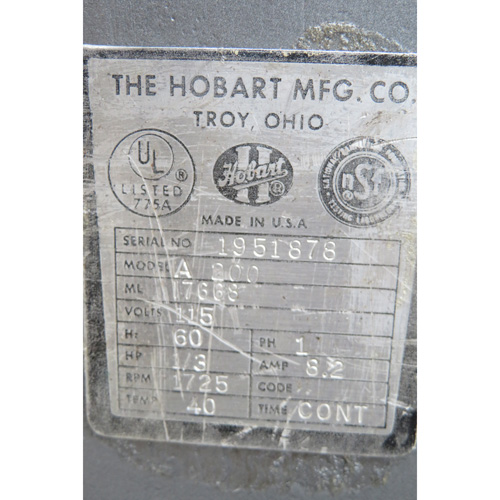 Hobart 20 Quart Mixer A200, Used Excellent Condition image 3