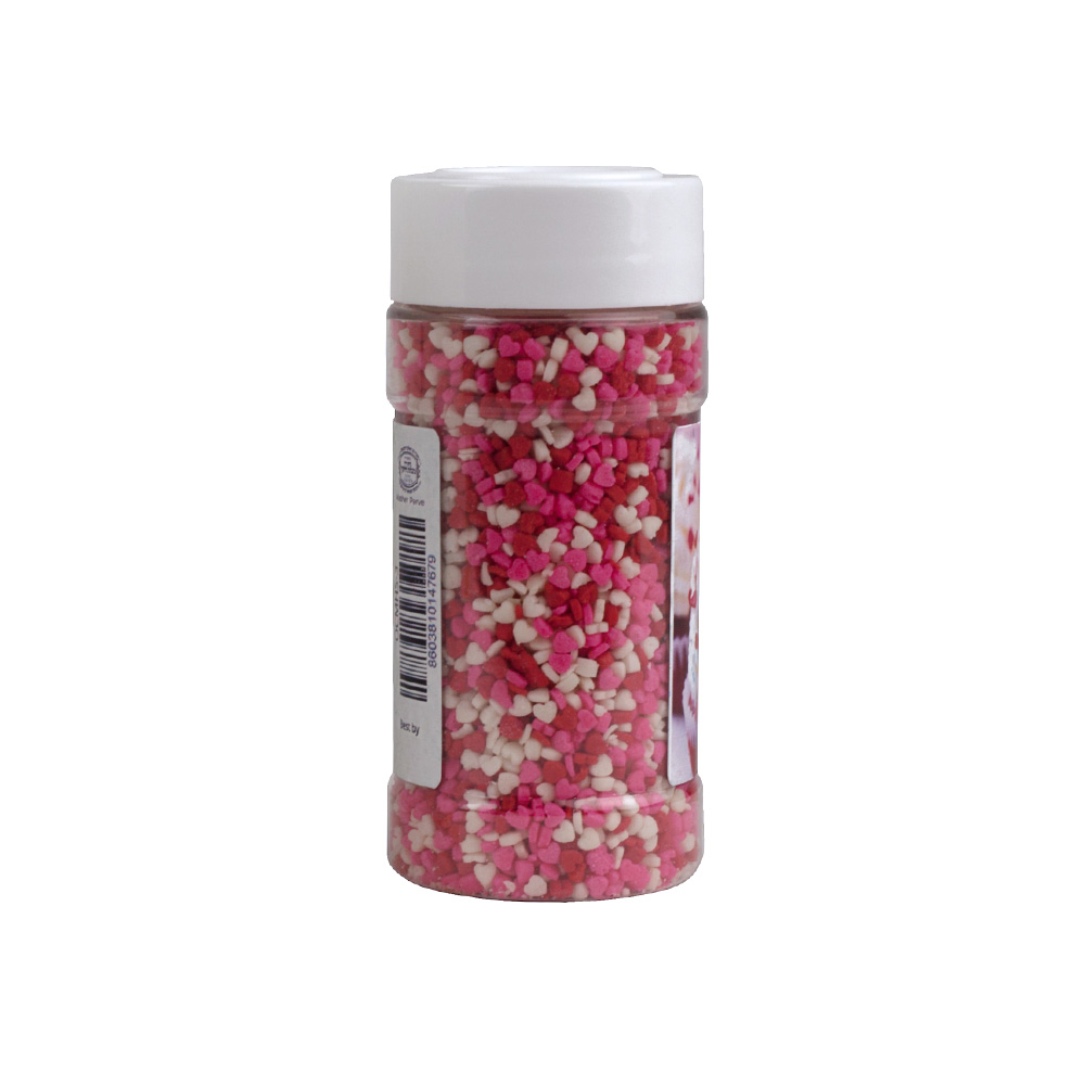 O'Creme Edible Confetti Mini Heart Mix, 2.8 oz. image 1