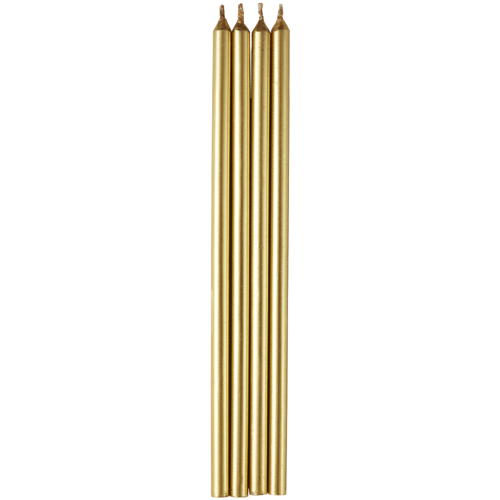 Wilton Tall Gold Birthday Candles - Pack of 12 image 1