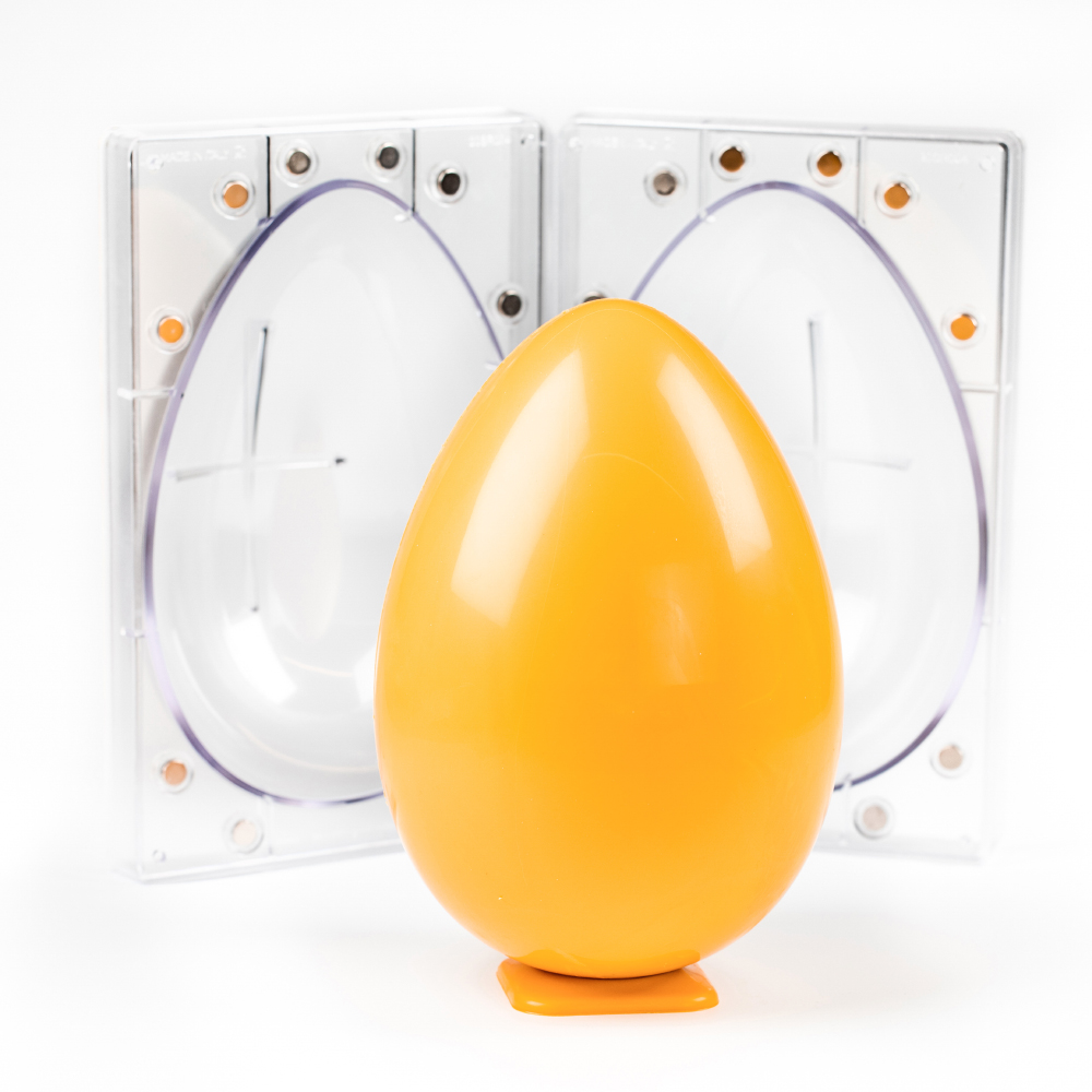 Martellato Polycarbonate 3D Magnetic Chocolate Mold, Egg image 1