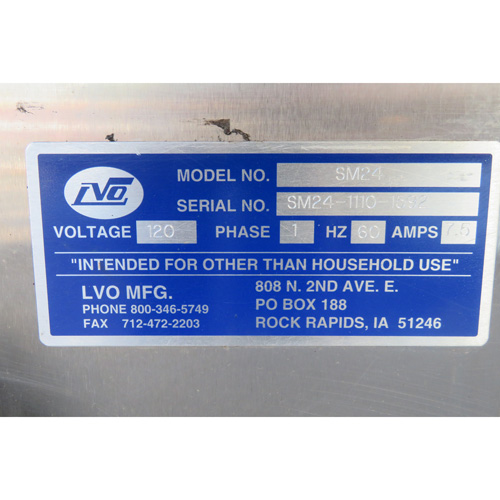 LVO SM24 Bakery Sheeter/Molder, Used Great Condition image 4