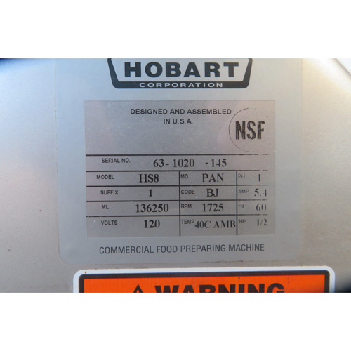 Hobart HS8 Meat Slicer, Used Great Condition image 4