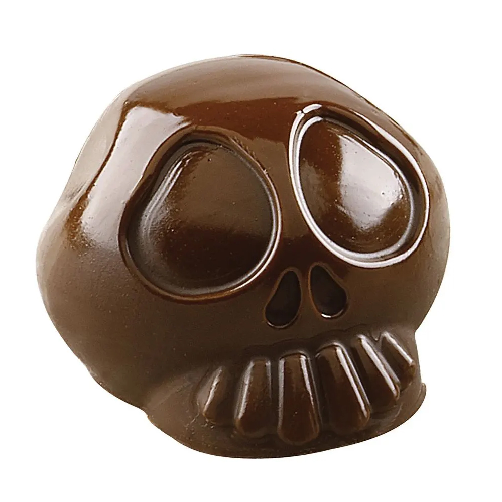 Silikomart Silicone Chocolate Mold, Amleto Skull, 9 Cavities image 2