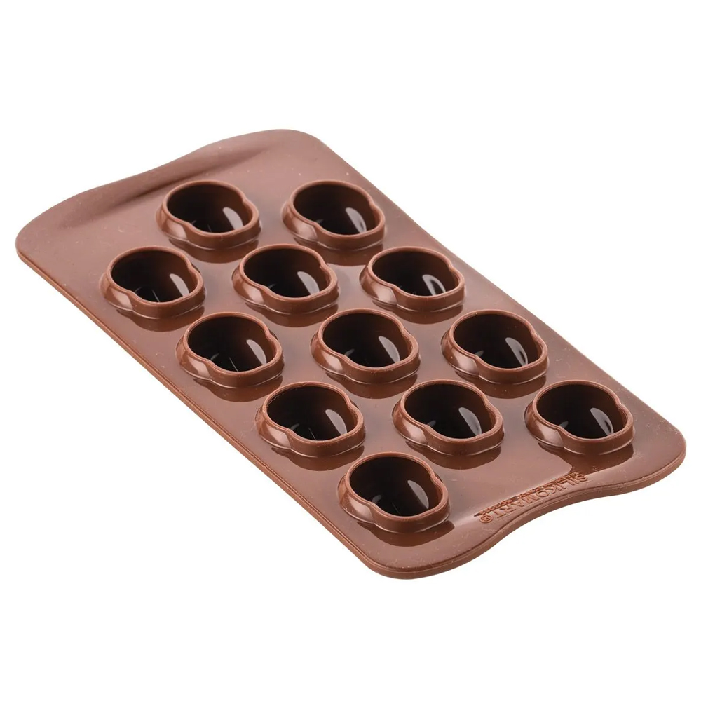 Silikomart Silicone Chocolate Mold, Amleto Skull, 9 Cavities image 3