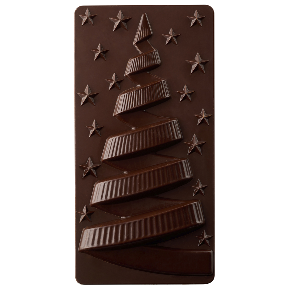Pavoni Polycarbonate Chocolate Mold by Fabrizio Fiorani, Christmas Tree Spiral,  3 Cavities image 2