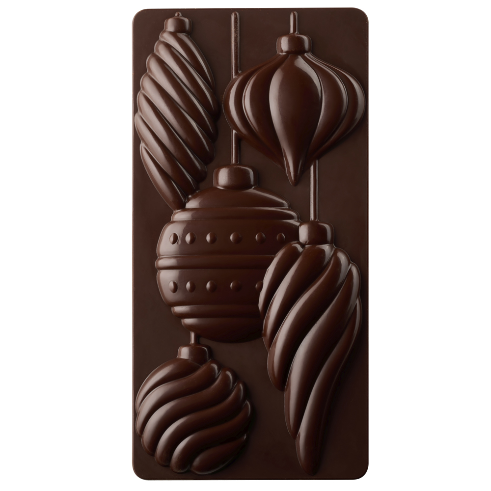 Pavoni Polycarbonate Chocolate Mold by Fabrizio Fiorani, Christmas Balls Bar, 3 Cavities image 3