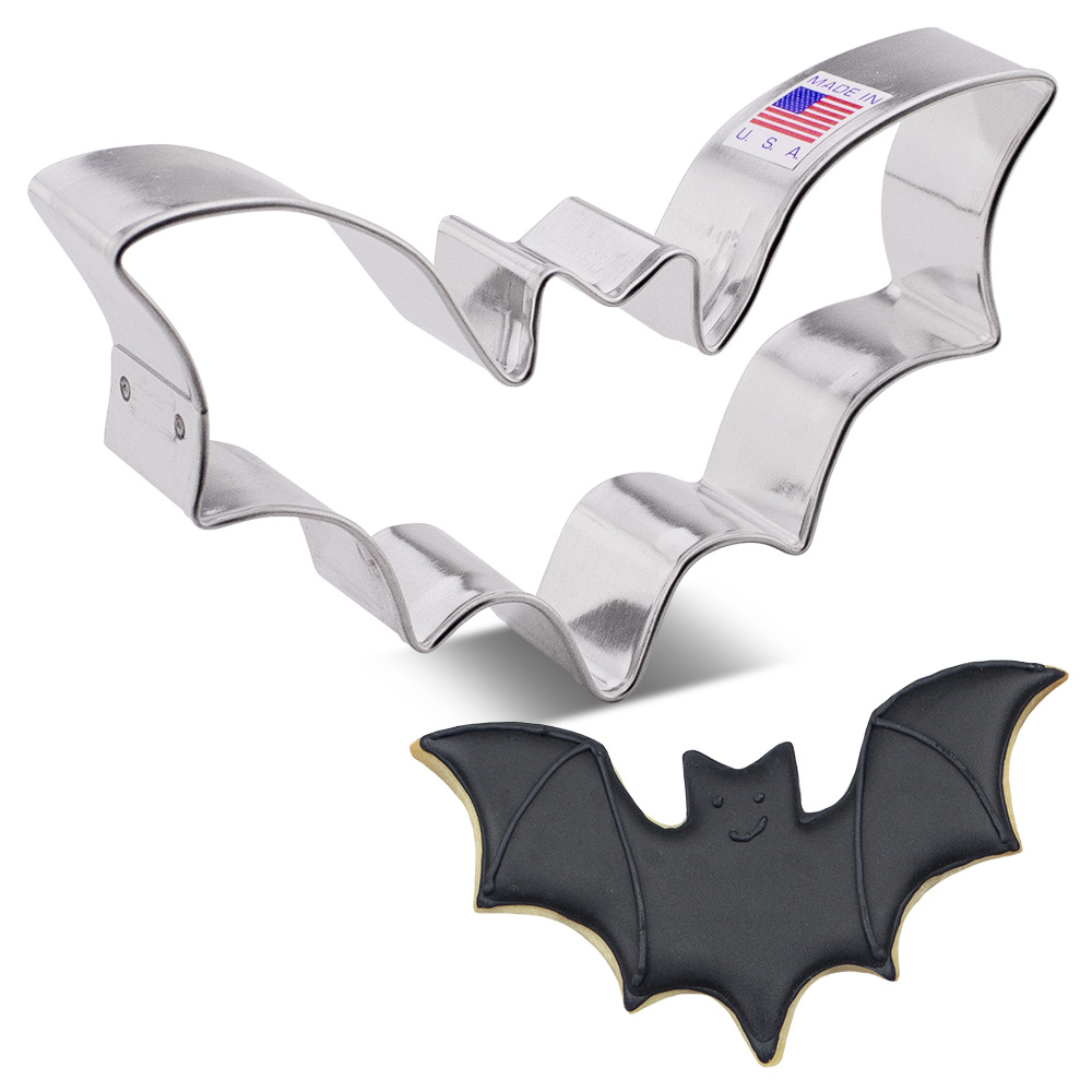 Ann Clark Bat Cookie Cutter, 2.7" x 4.9" image 1