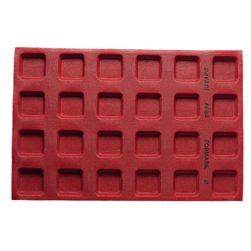 Pavoni FF04 Square Formasil Baking Mold, 24 Cavities image 2