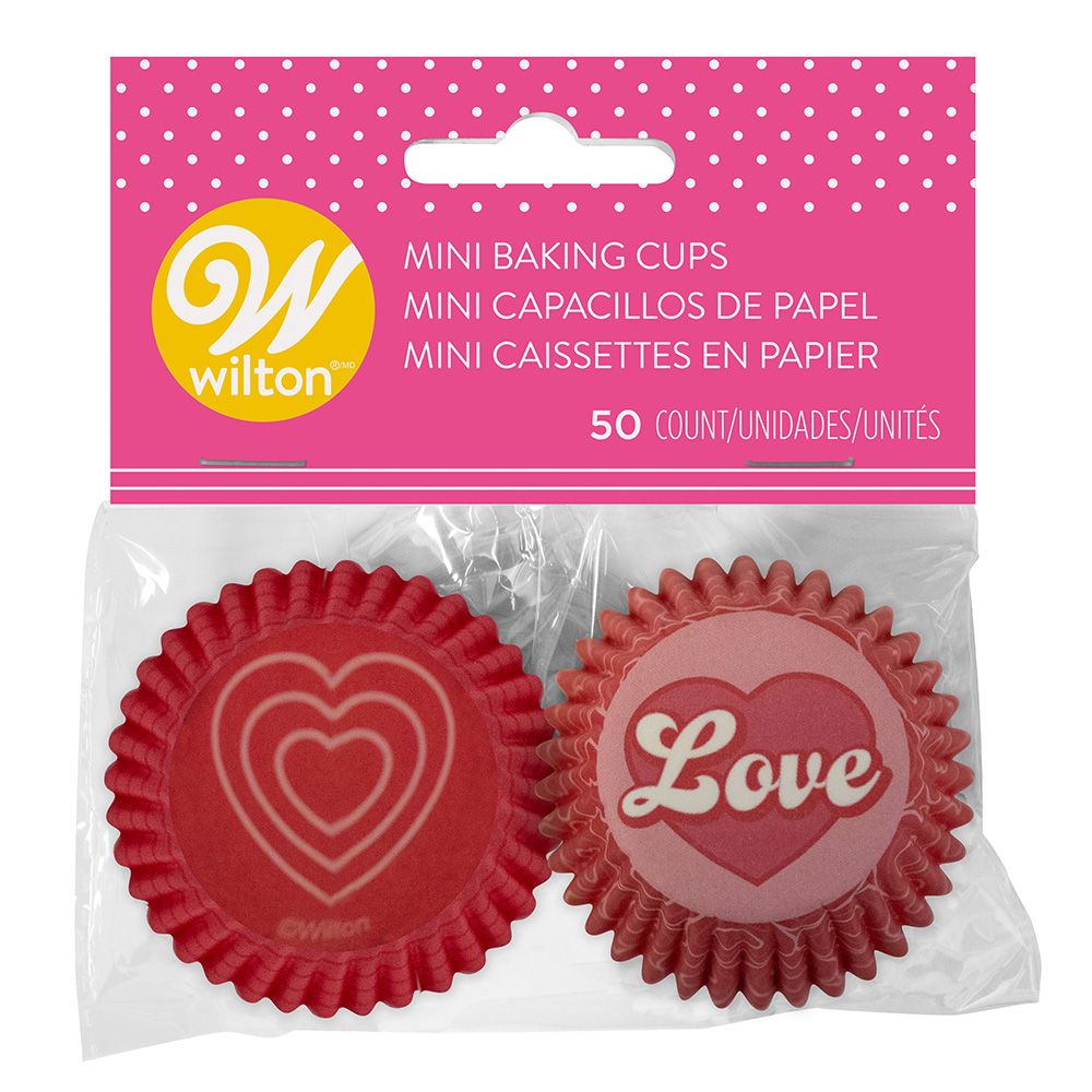 Wilton Mini Love Baking Cups, Pack of 50 image 1