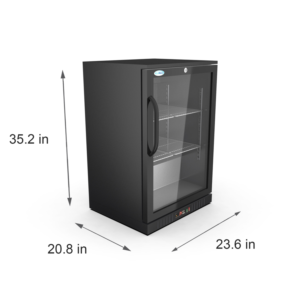 KoolMore 24 in. One-Door Back Bar Refrigerator - 4.1 Cu Ft. image 4