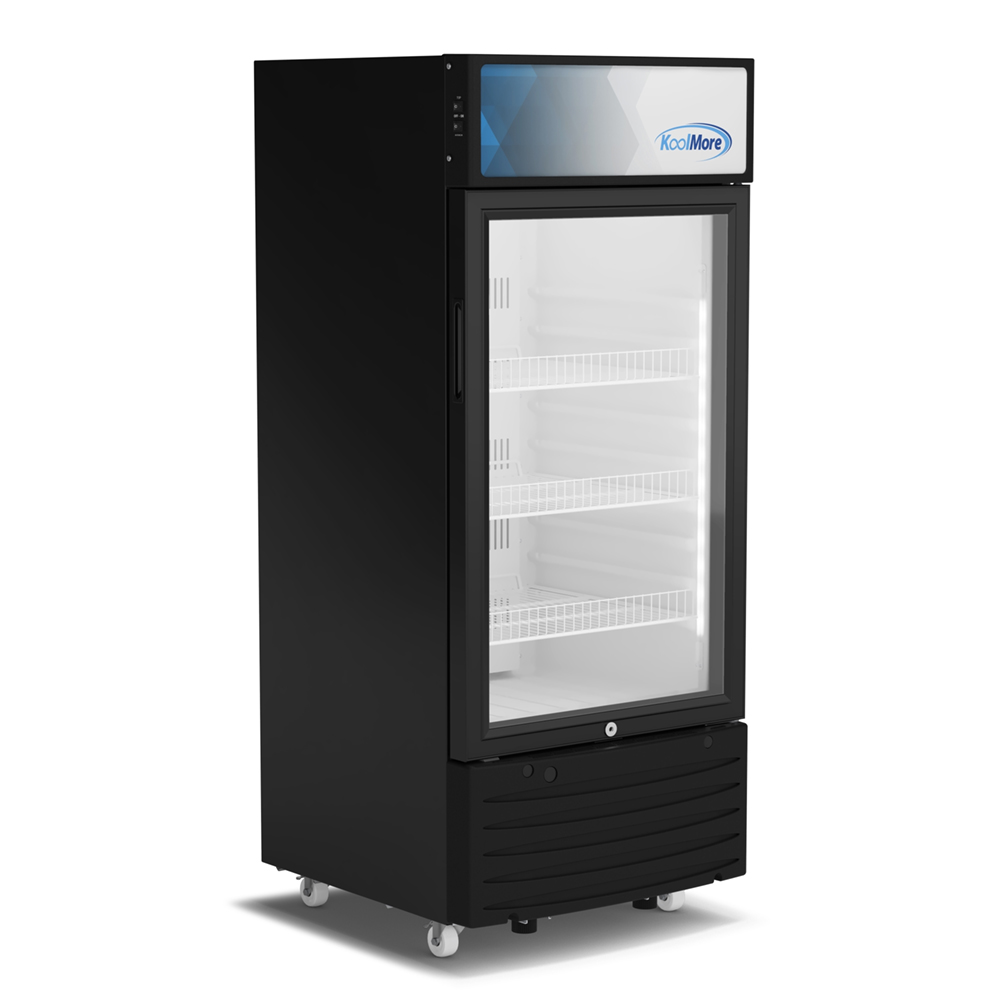 KoolMore One Glass Door Commercial Display Merchandiser Refrigerator, 6 Cu. Ft. image 2