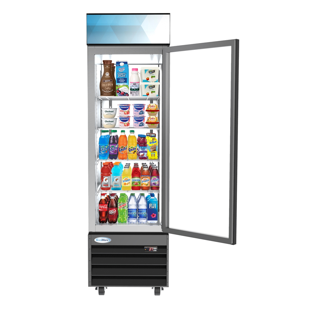 KoolMore One-Door Merchandiser Refrigerator - 13 Cu Ft.  image 2