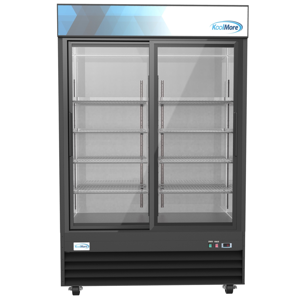 KoolMore  Two-Door Merchandiser Refrigerator - 45 Cu Ft. image 1