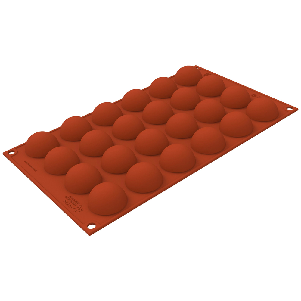 Silikomart SF535 Half Spheres Silicone Baking & Freezing Mold, 0.4 oz., 24 Cavities image 1
