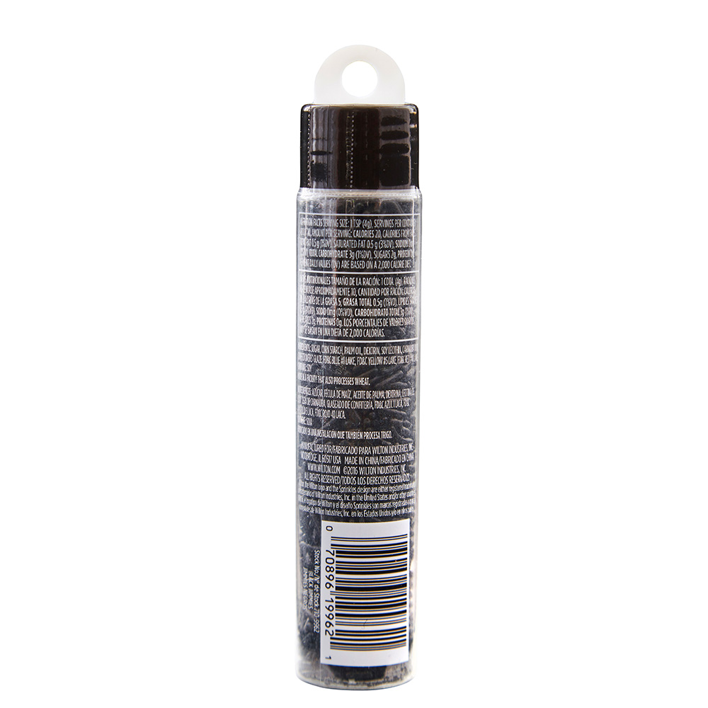 Wilton Black Jimmies Sprinkle Tube, 1.5 oz. image 1