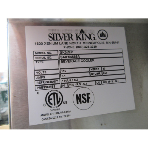 Silver King SK3IMP 3 Compartment Milk Dispenser, Brand New image 4