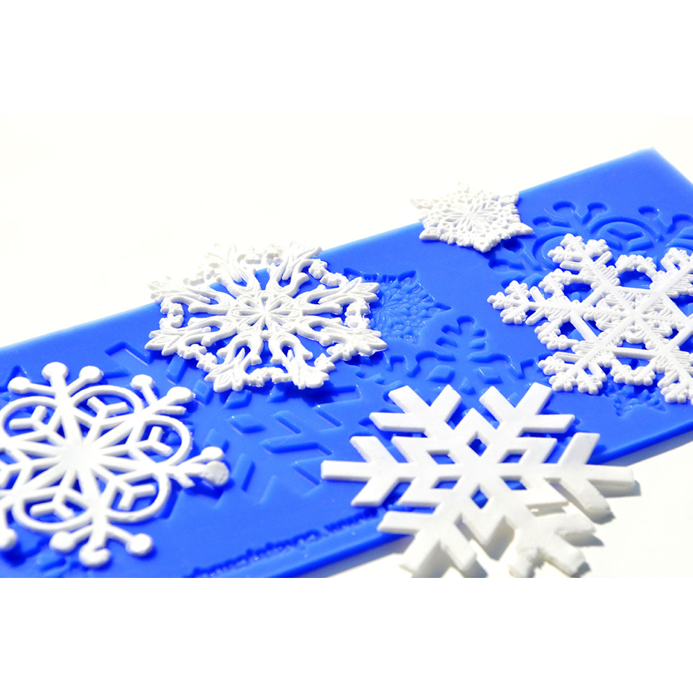 Crystal Candy Snowflakes Cake Lace Mold image 1