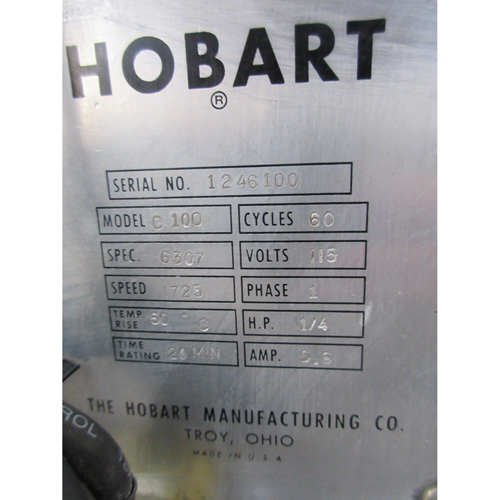 Hobart 10 Quart C100 Mixer, Used Great Condition image 3