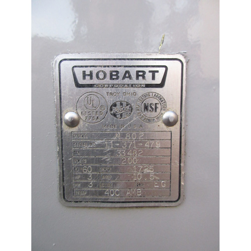 Hobart 80 Quart M802 Mixer, Used Excellent Condition image 3