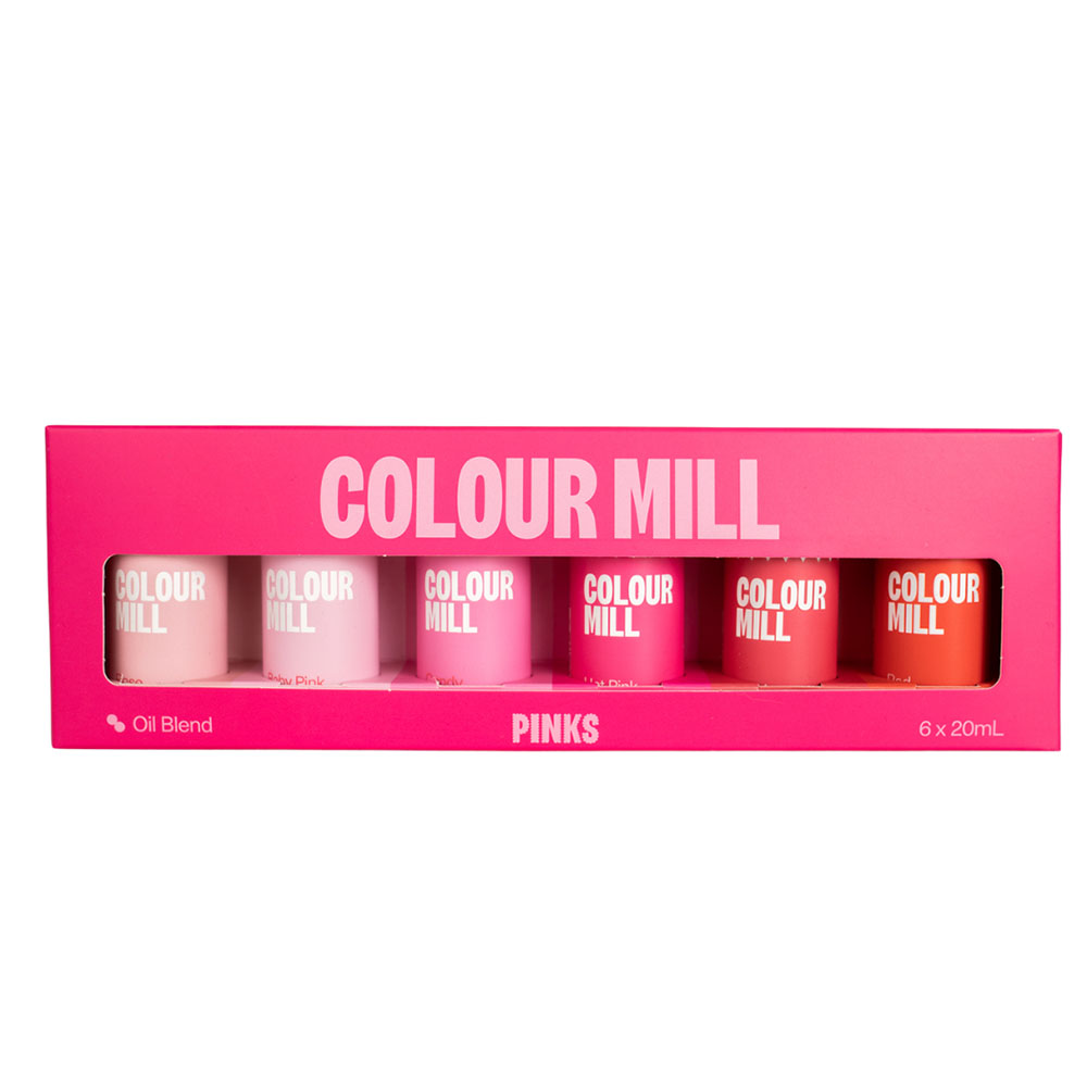Colour Mill Oil Based Food Color, Pink, 20ml, Set of 6  image 1
