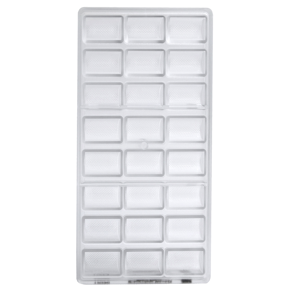 Chocolate World Polycarbonate Chocolate Mold, Rectangle with Indented Dots, 24 Cavities image 2