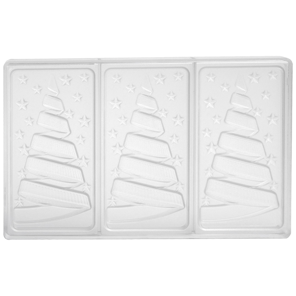 Pavoni Polycarbonate Chocolate Mold by Fabrizio Fiorani, Christmas Tree Spiral,  3 Cavities image 3