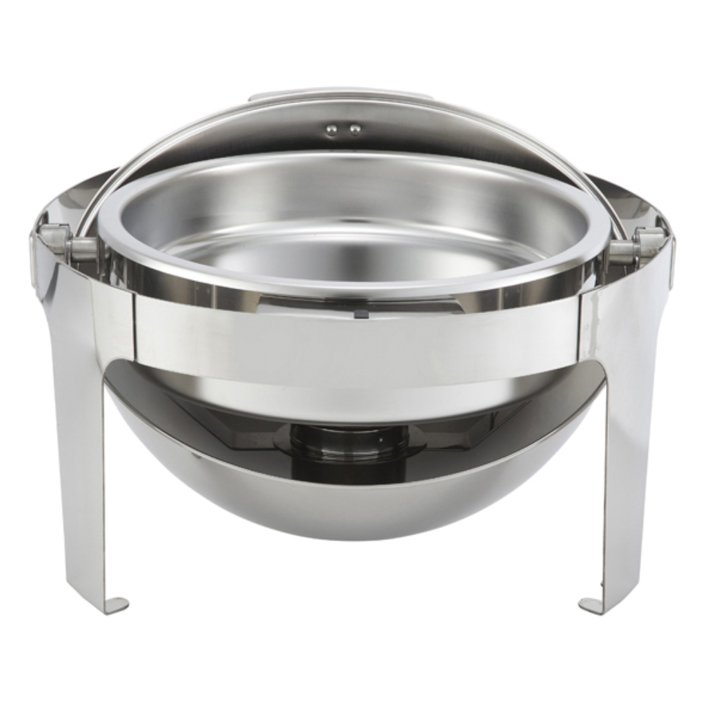 Winco Madison Round Stainless Steel Chafer, 6 Quart image 2