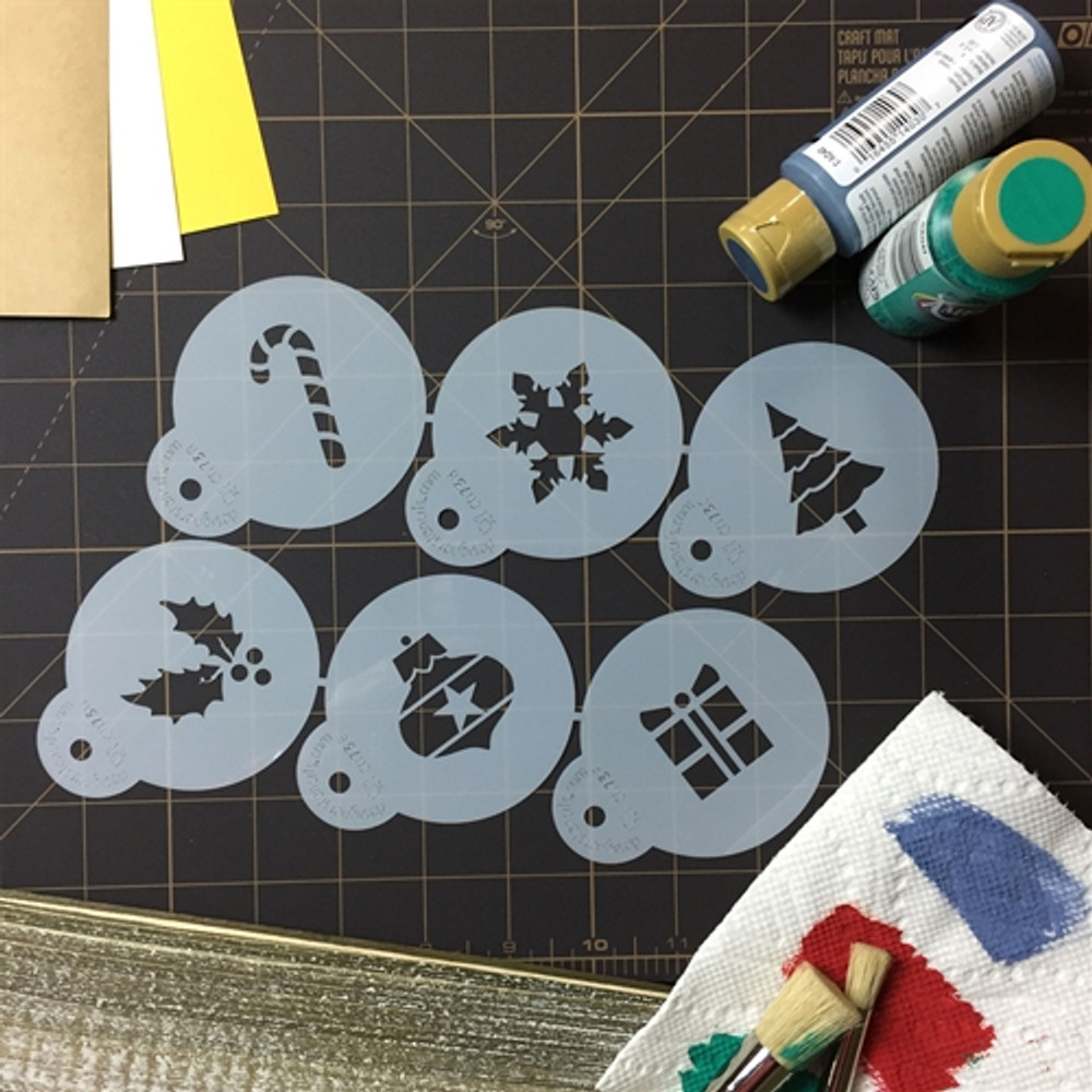 Designer Stencils Decorating Stencil Holiday Cupcake/Cookie Tops image 3