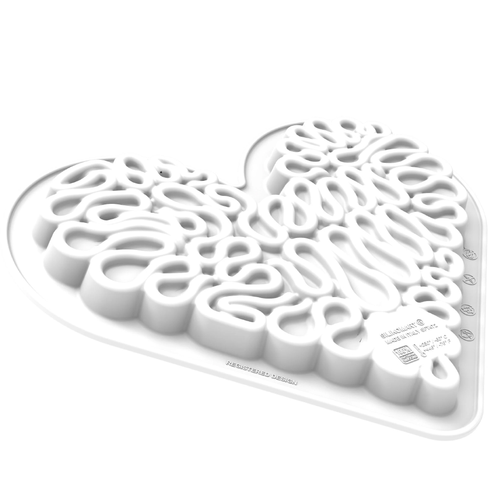 Silikomart LEVEL HEARTS 580 Silicone Baking & Freezing Mold, 19.6 oz. image 1