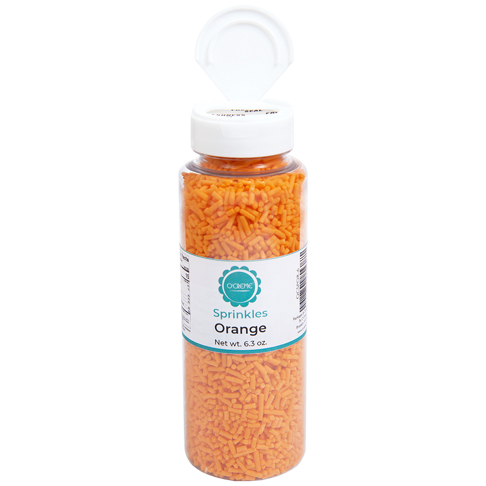 O'Creme Orange Sprinkles, 6.3 oz. image 1