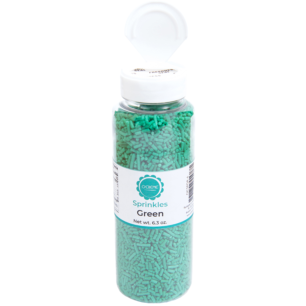 O'Creme Green Sprinkles, 6.3 oz. image 1