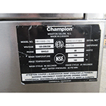 Champion UH100B-70 Undercounter Dishwasher, Used Excellent Condition image 4