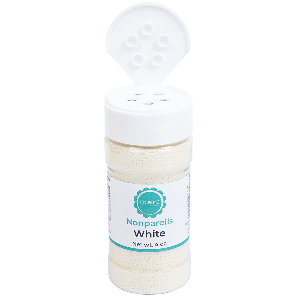 O'Creme White Nonpareils, 4 oz. image 1