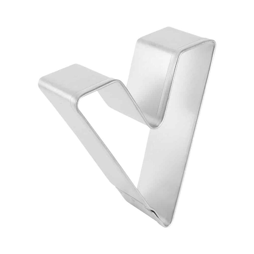 Letter 'V' Cookie Cutter, 2-1/2" x 3" image 1