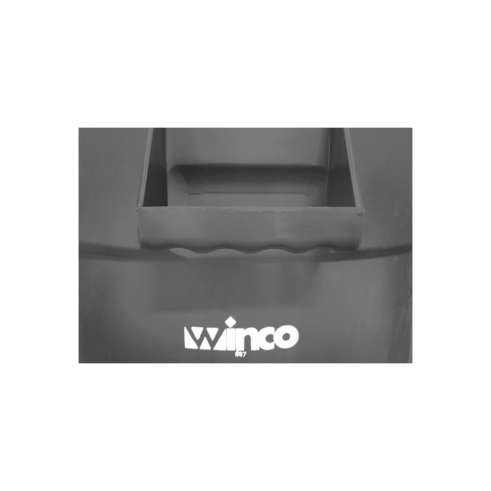 Winco Heavy Duty Round Gray Trash Can, 20 Gallon image 1