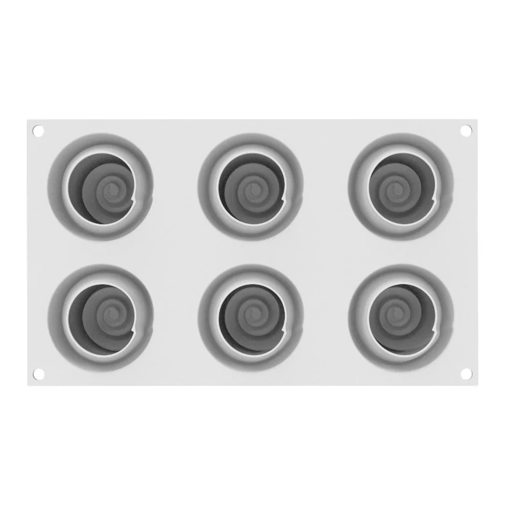 Silikomart GIVRE 90 Silicone Mold, 6 Cavities image 3