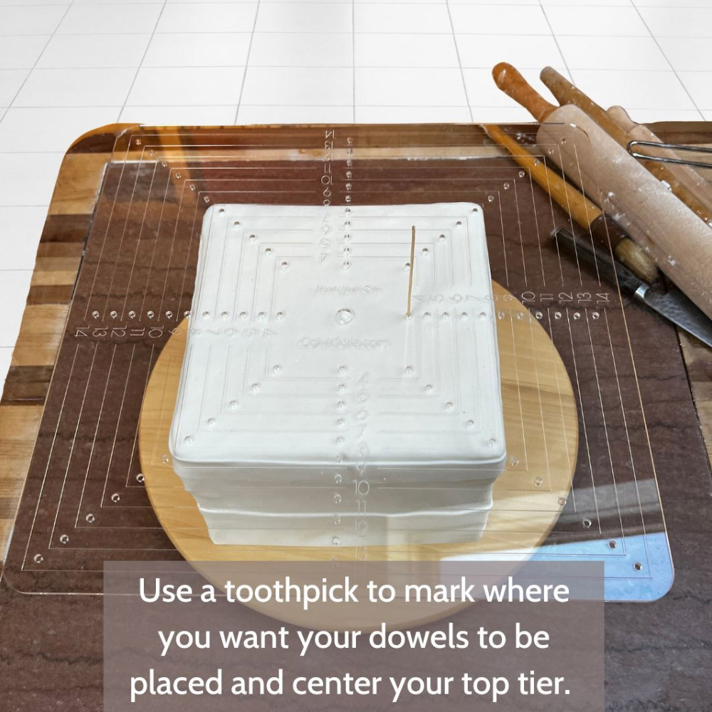 CakeSafe Round & Square Tier Ruler Set image 1