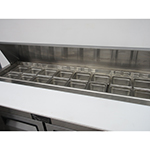 Atosa MSF8303GR Two Door Sandwich Prep Table 60-1/4"W, 17.2 Cu. Ft., Used Excellent Condition image 2