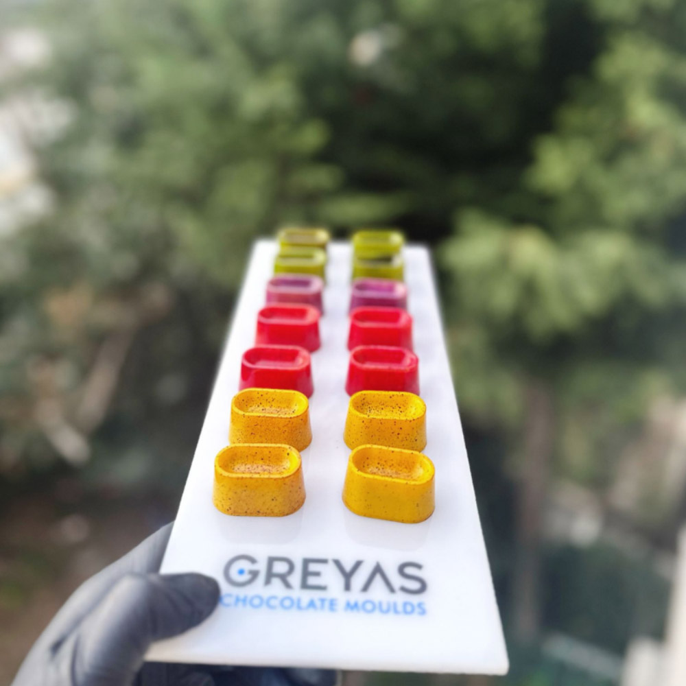 Greyas Polycarbonate Mini Eclair Chocolate Mold, 24 Cavities image 2