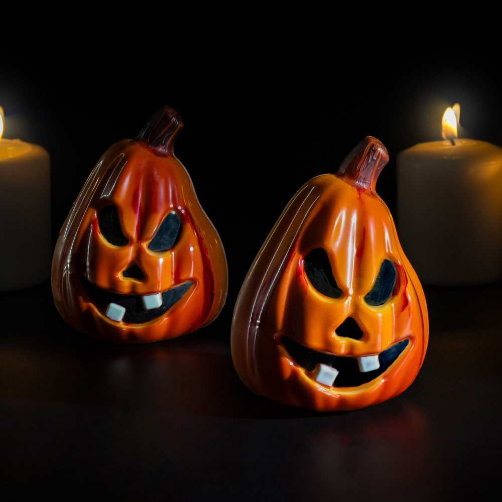 Martellato 3D Pumpkin Polycarbonate Chocolate Mold, Set of 2 image 3