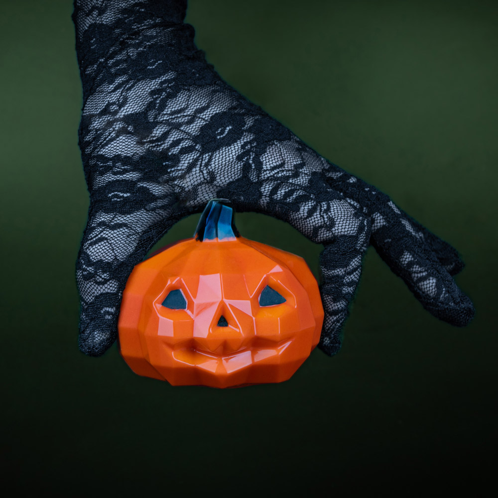 Martellato 3D Jack O Lantern Polycarbonate Chocolate Mold, 4 Cavities image 3