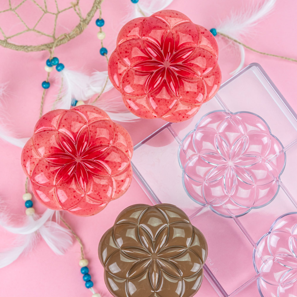 Martellato Life Flower Polycarbonate Chocolate Mold, 2 Cavities image 3