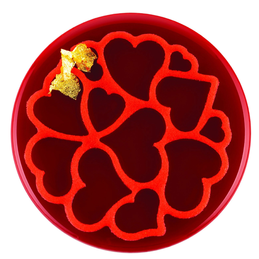 Silikomart Mini Love Decorative Silicone Mold, 0.4 oz. - Pack of 6 image 1