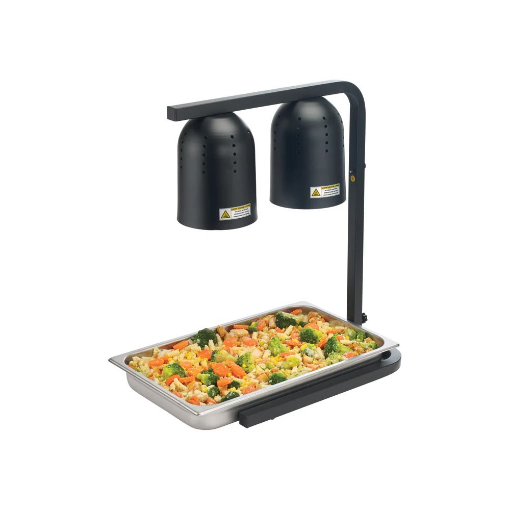 Winco 3 Position Black Electric Heat Lamp image 3