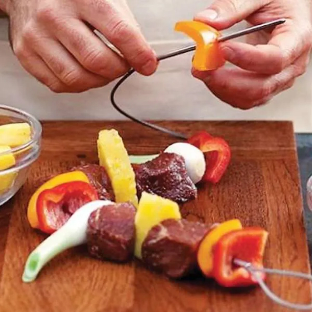 Norpro Stainless Steel Flexible Skewers, Set of 4 image 3