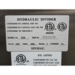 ABS ABSHDD20 Hydraulic 20 Portion Dough Divider, Used Excellent Condition image 5
