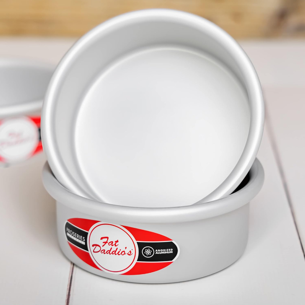 Fat Daddio's Aluminum Round Cake Pan Set, 5 Piece Set image 1