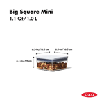 OXO Good Grips Square Container, 1.1 qt image 1