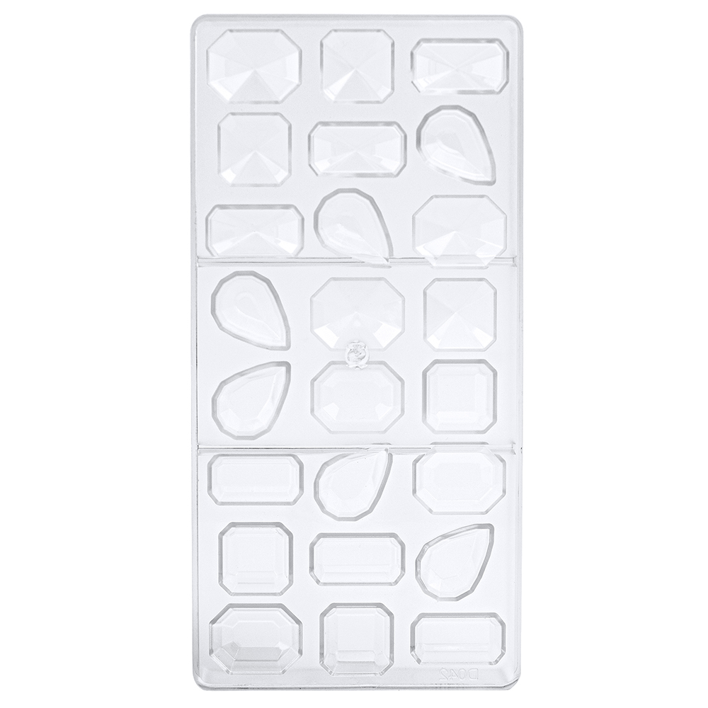 O'Creme Polycarbonate Gemstones Chocolate Mold, 24 Cavities image 1